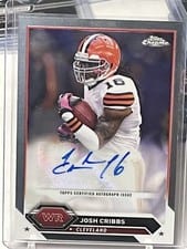 2023 Topps Composite Topps Chrome Autographs Set Josh Cribbs #TCA-JC card