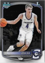 2025-26 Bowman Chrome Prospects Josh Dix #BCP-17 card