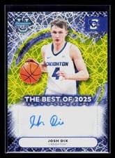2025-26 Bowman University Best The Best of 2025 Autographs Josh Dix #BA-JD card