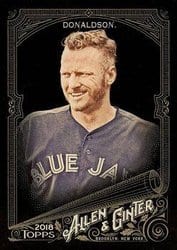 2018 Topps Allen & Ginter X Base Set Josh Donaldson #137 card