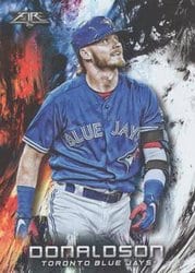 2018 Topps Fire Base Set Josh Donaldson #27 card
