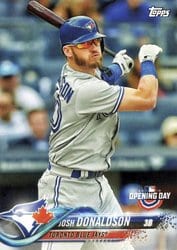 2018 Topps Opening Day Base Set Josh Donaldson #107 card