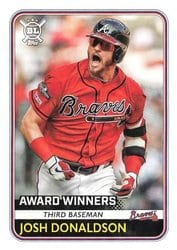 2020 Topps Big League Base Set Josh Donaldson #277 card