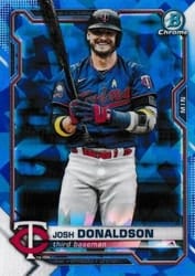 2021 Bowman Chrome Sapphire Edition Base Set Josh Donaldson #51 card