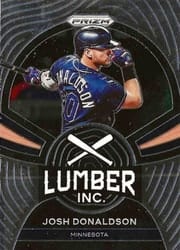2022 Panini Prizm Lumber Inc. Josh Donaldson #LI-3 card