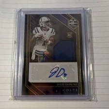 2023 Panini Limited Rookie Patch Autographs Josh Downs #121 card
