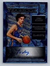 2021-22 Donruss Elite Rookie Yearbook Autographs Josh Giddey #RY-JGI card