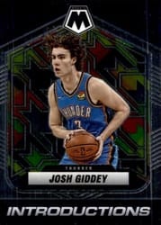 2021-22 Panini Mosaic Introductions Josh Giddey #7 card