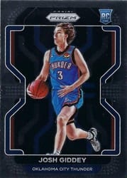 2021-22 Panini Prizm Base Set Josh Giddey #301 card