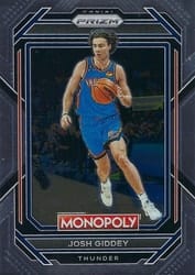 2022-23 Panini Prizm Monopoly Base Set Josh Giddey #61 card