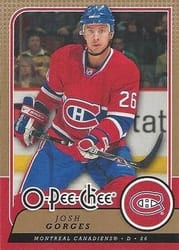 2008-09 O-Pee-Chee Base Set Josh Gorges #8 card