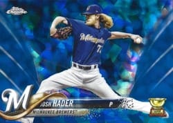 2018 Topps Chrome Sapphire Edition Base Set Josh Hader #357 card
