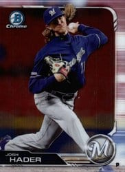 2019 Bowman Chrome Base Set Josh Hader #33 card
