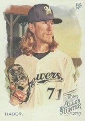 2019 Topps Allen & Ginter Base Set Josh Hader #37 card