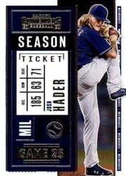 2020 Panini Contenders Base Set Josh Hader #38 card