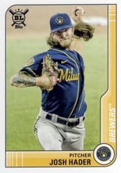 2021 Topps Big League Base Set Josh Hader #72 card