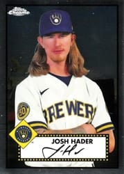 2021 Topps Chrome Platinum Anniversary Base Set Josh Hader #284 card