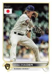 2022 Topps Japan Edition Base Set Josh Hader #147 card