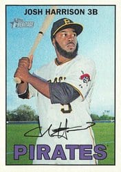 2016 Topps Heritage Base Set Josh Harrison #256 card