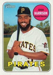 2018 Topps Heritage Base Set Josh Harrison #105 card