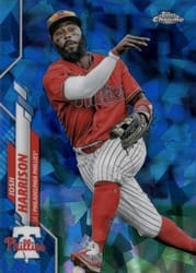 2020 Topps Chrome Update Sapphire Edition Base Set Josh Harrison #U-86 card