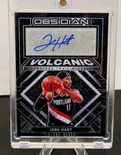 2021-22 Panini Obsidian Volcanic Signatures Josh Hart #VS-JHT card