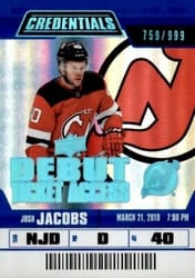 2019-20 Upper Deck Credentials Base Set Josh Jacobs #75 card