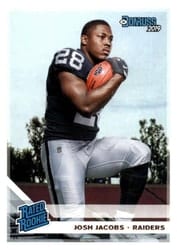 2019 Donruss Base Set Josh Jacobs #308 card