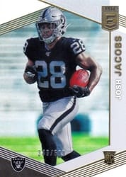 2019 Donruss Elite Base Set Josh Jacobs #108 card