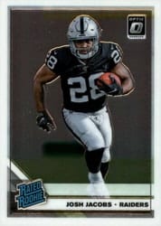 2019 Donruss Optic Base Set Josh Jacobs #158 card