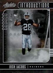 2019 Panini Absolute Introductions Josh Jacobs #12 card