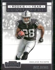 2019 Panini Contenders Rookie of the Year Contenders Josh Jacobs #RYA-JJ card
