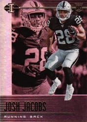 2019 Panini Illusions Base Set Josh Jacobs #20 card
