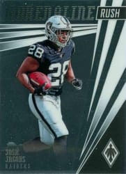 2019 Panini Phoenix Adrenaline Rush Josh Jacobs #1 card