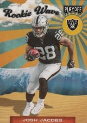 2019 Panini Playoff Rookie Wave Josh Jacobs #6 card