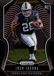 2019 Panini Prizm Base Set Josh Jacobs #323 card