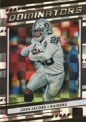 2020 Donruss Dominators Josh Jacobs #D-JJ card