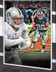 2020 Donruss Gridiron Kings Josh Jacobs #GK-JJ card