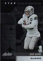 2020 Panini Absolute Star Gazing Josh Jacobs #18 card