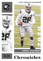 2020 Panini Chronicles Base Set Josh Jacobs #52 card