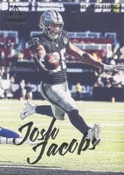 2020 Panini Luminance Base Set Josh Jacobs #81 card