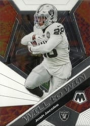 2020 Panini Mosaic Will to Win Josh Jacobs #WW5 card