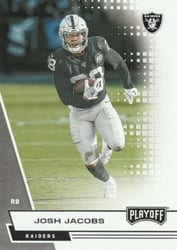 2020 Panini Playoff Base Set Josh Jacobs #91 card