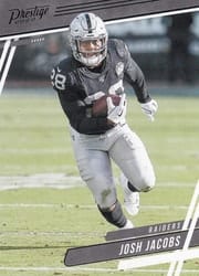 2020 Panini Prestige Base Set Josh Jacobs #144 card