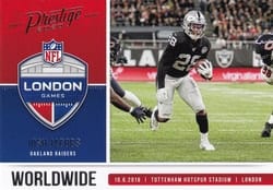 2020 Panini Prestige Worldwide Josh Jacobs #WW-JJ card