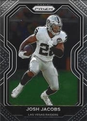 2020 Panini Prizm Base Set Josh Jacobs #130 card