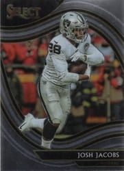 2020 Panini Select Base Set Josh Jacobs #333 card