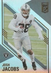 2021 Donruss Elite Base Set Josh Jacobs #37 card
