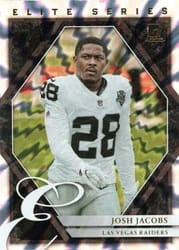 2021 Donruss Elite Series Josh Jacobs #ES-JJA card