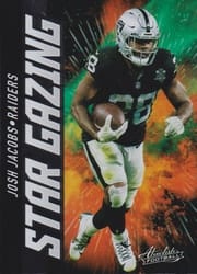 2021 Panini Absolute Star Gazing Josh Jacobs #13 card